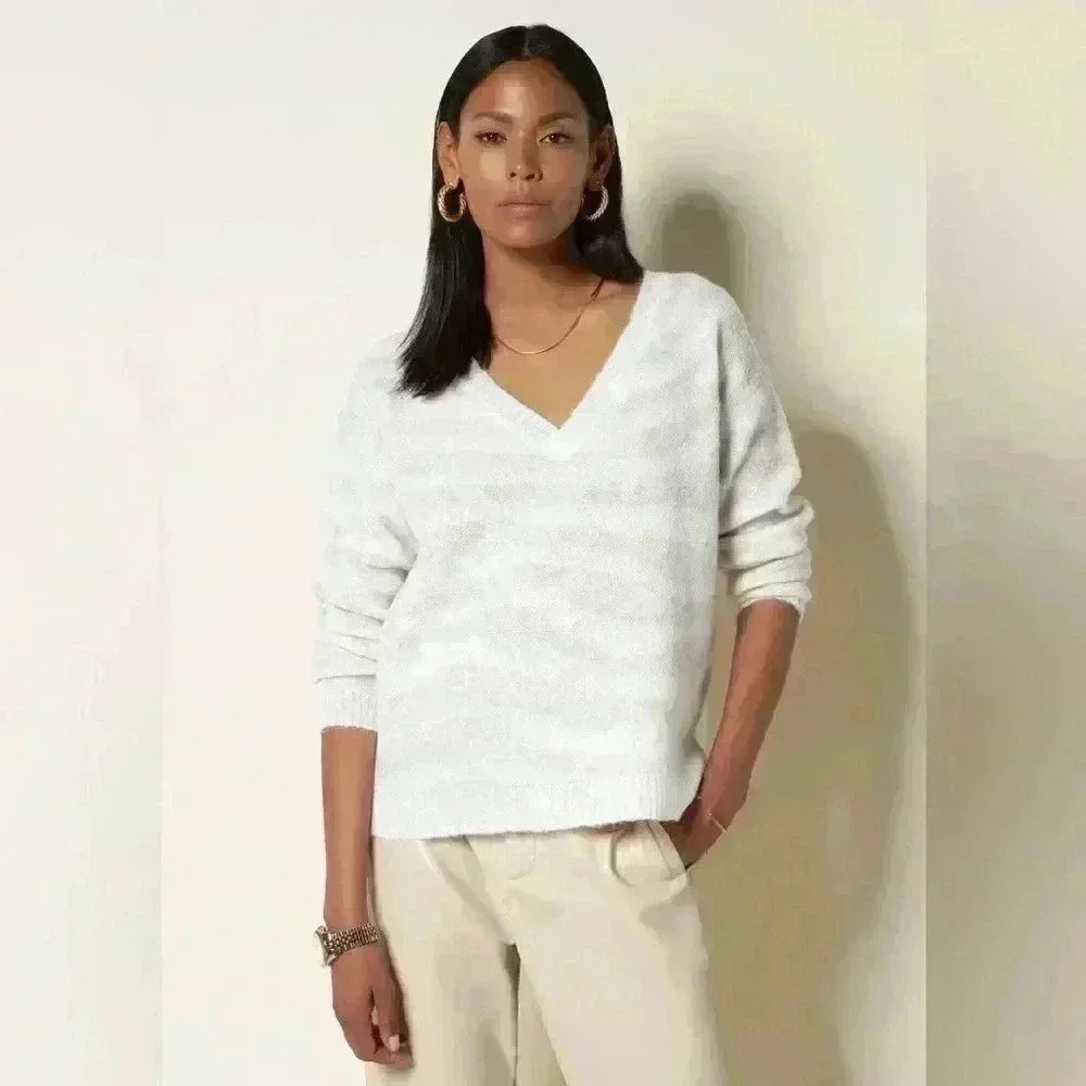 TART Keeley Winter White Zebra Sweater Size XS